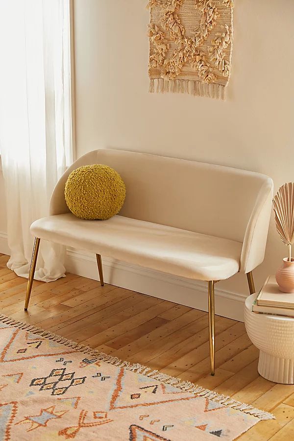Tasha Velvet Bench | Urban Outfitters (US and RoW)