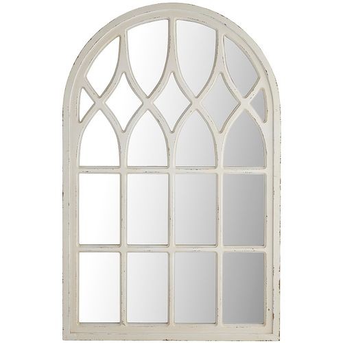 Whitewashed Arch Window Mirror | Pier 1 Imports