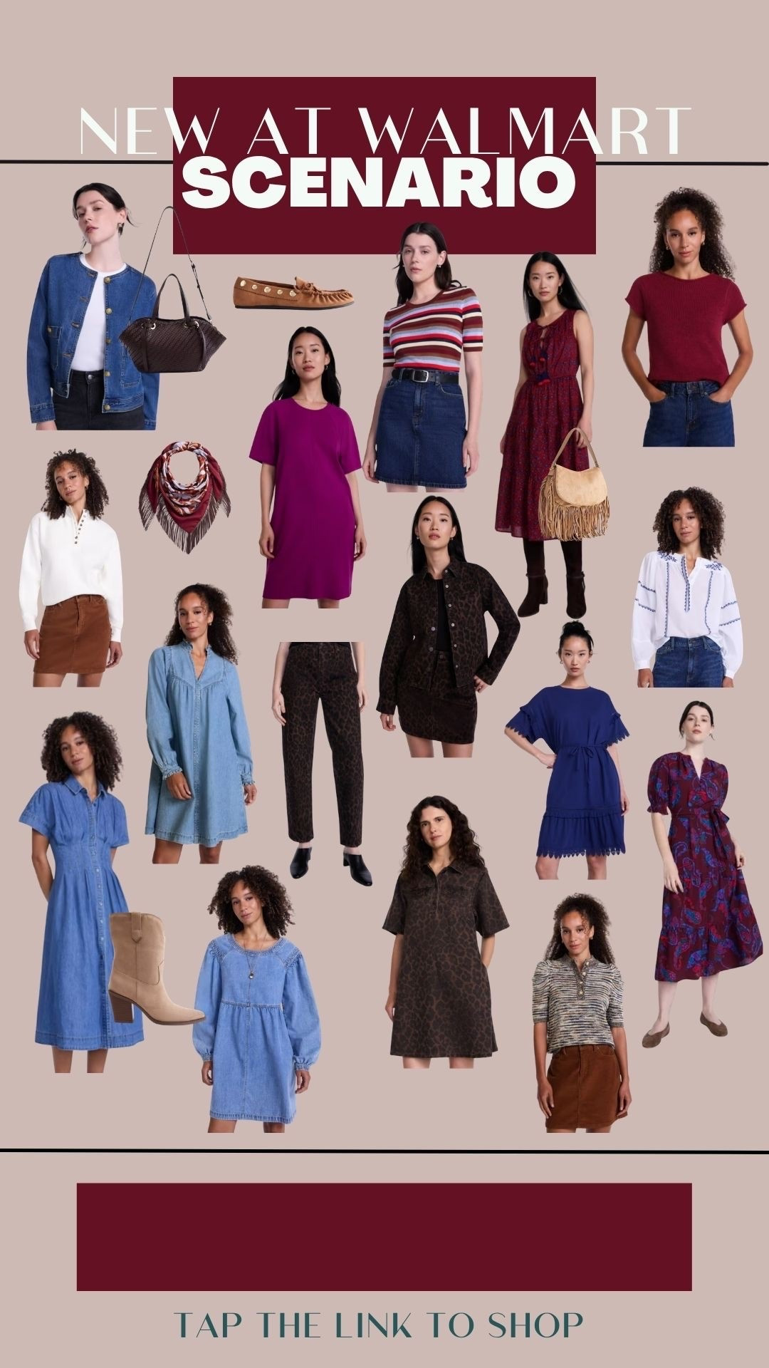 New fall clothing at Walmart 
Scenario is a new label 
Bohemian casual looks

#LTKOver40 #LTKWorkwear #LTKootd