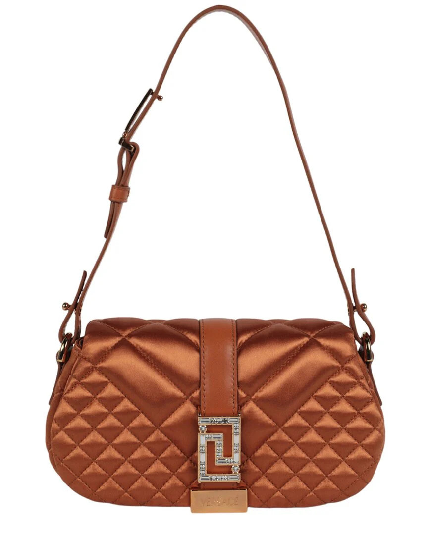 Versace Satin & Leather Mini Bag | Shop Simon