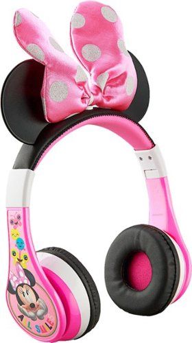 eKids - Minnie Mouse Bluetooth Wireless Headphones - pink | Best Buy U.S.