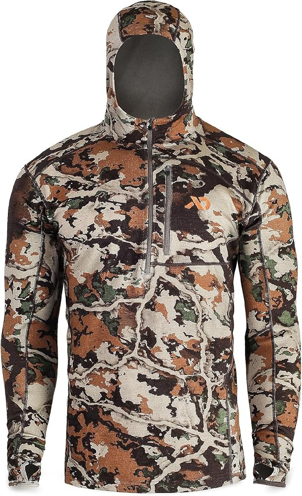 First Lite Men's Kiln Hoody - Merino Wool Midweight Camo Hunting Base Layer | Amazon (US)