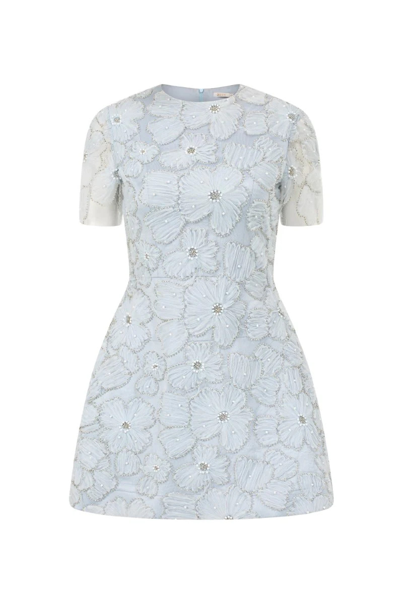 ROSALINE CRYSTAL LACE FLORAL DRESS | 21Six | CULT MIA | CULT MIA UK LTD