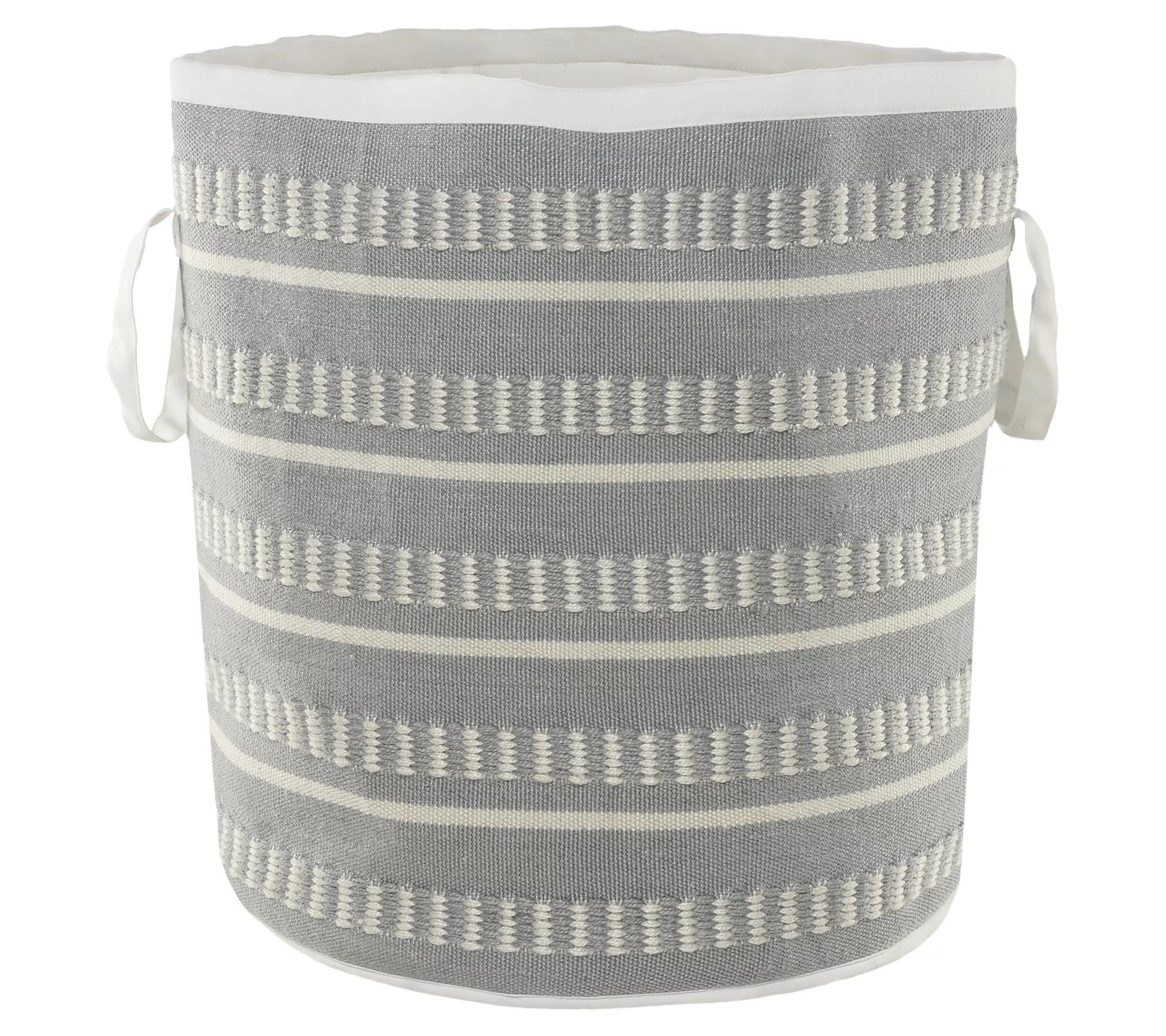 Dash and Stripe Geometric Indoor Outdoor Storage Basket - QVC.com | QVC