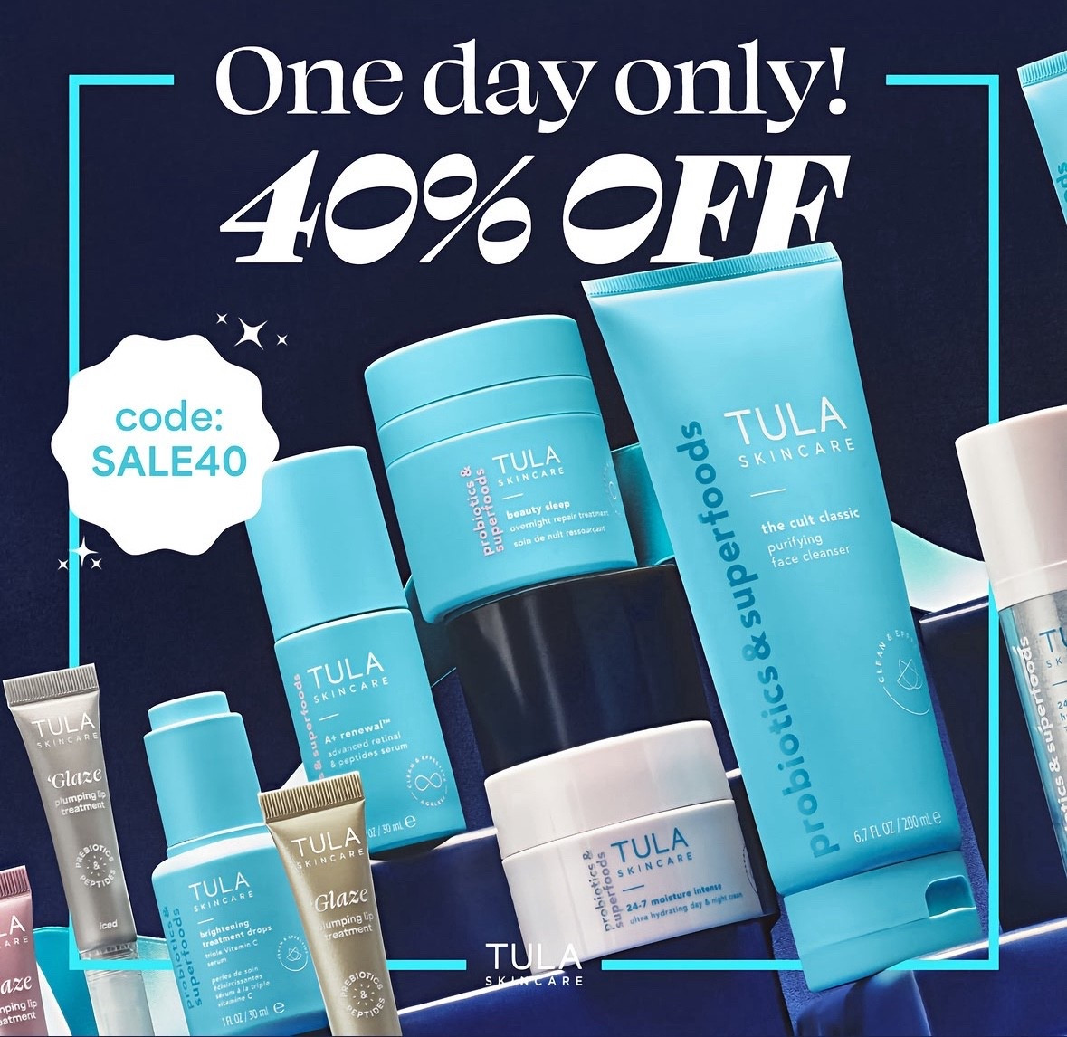 Tula sale
Tula skincare 
One day sale
Cyber sale 
Gifts for women 
Face Products 
Skincare sale 

#LTKSaleAlert #LTKFindsUnder50 #LTKBeauty