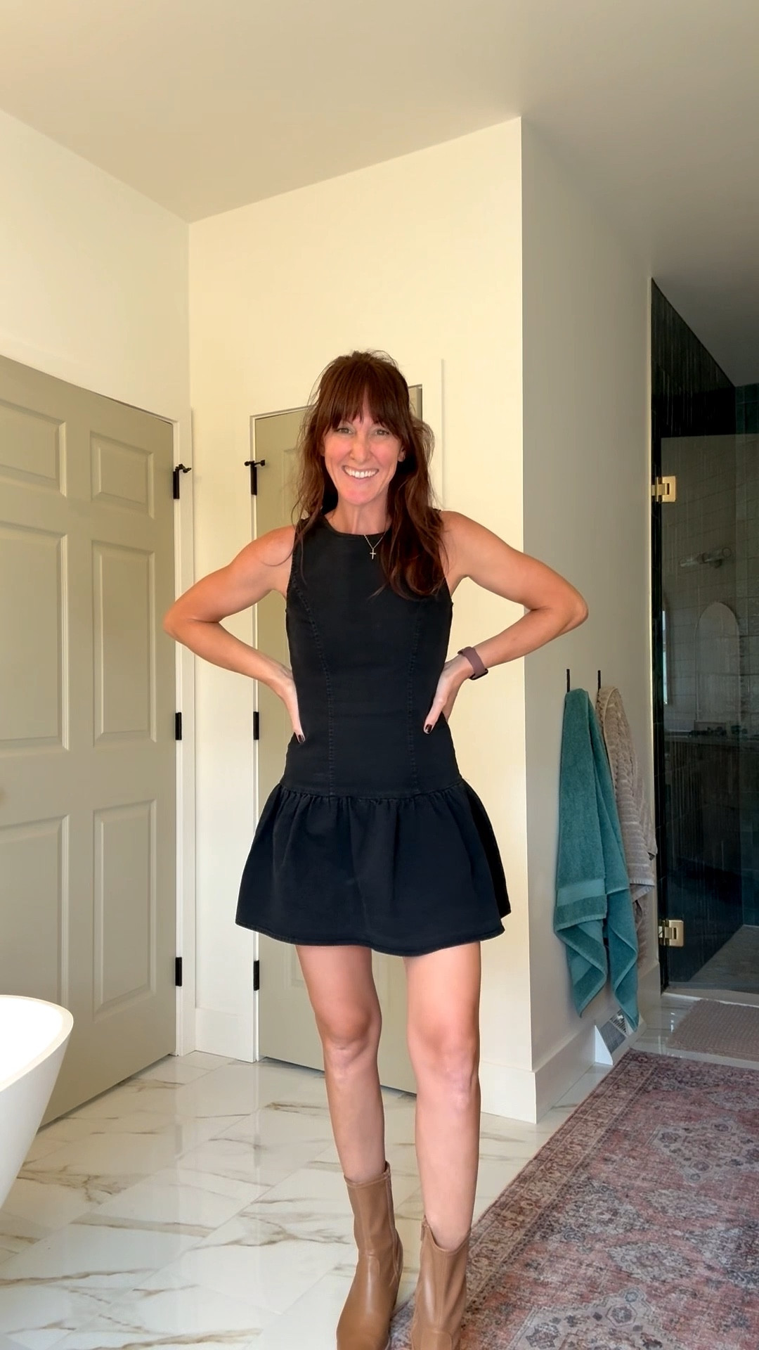 I truly love the change of pace when I need a fun and slightly elevated outfit (in this case, a wedding shower)- so let’s decide upon how we can wear this dress/ style it/ and eventually re-wear it with differing vibes and feels. 🖤✨ I love recycling my dresses! 

#LTKootd #LTKdayinmylife #LTKmomlife