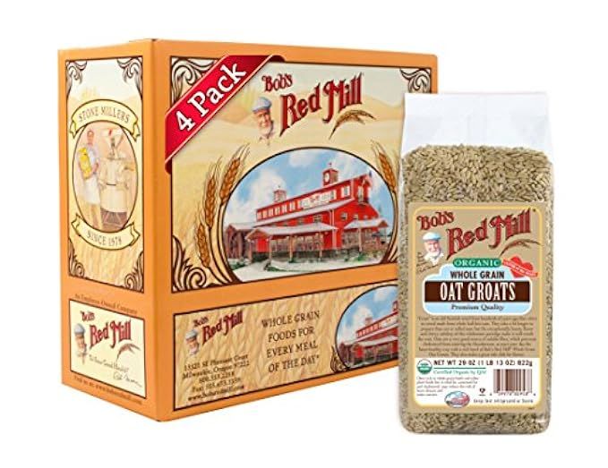 Bob's Red Mill Organic Oats Whole Groats, 29 Ounce (Pack of 4) | Amazon (US)