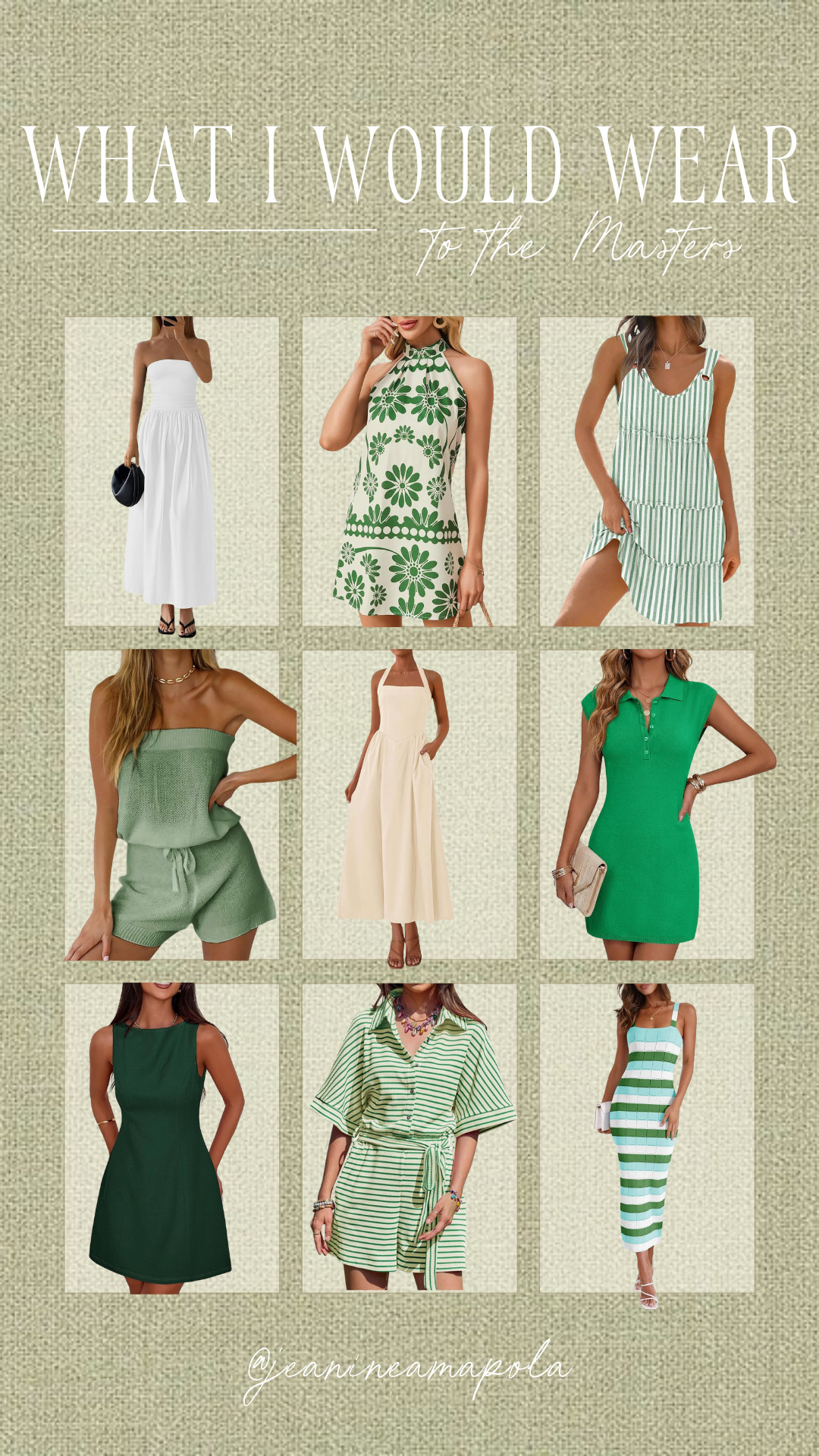 What I would wear to The Masters! Golf tournament inspired fashion finds from Amazon 

 #LTKootd #LTKSeasonal