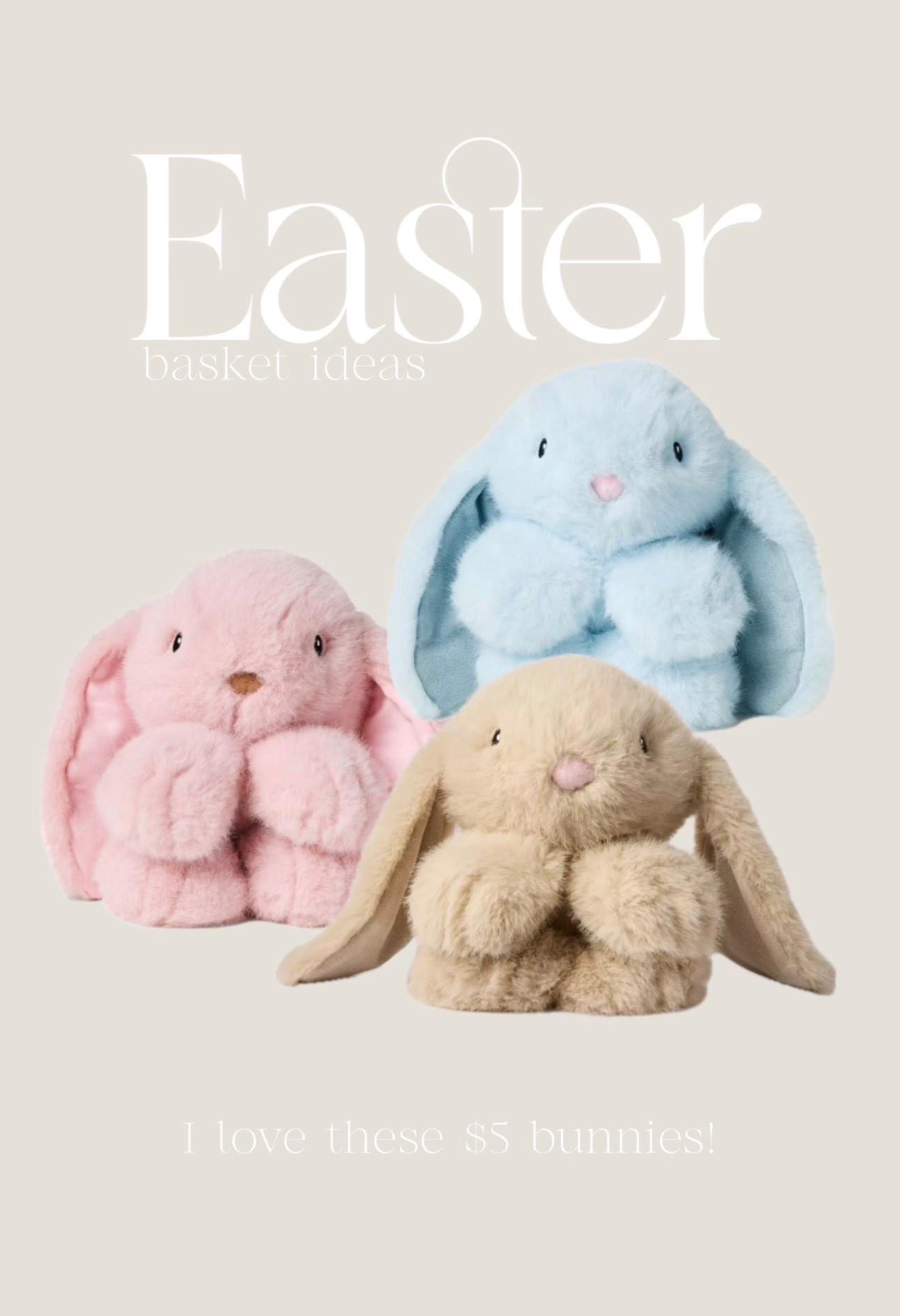 How cute are these floppy bunnies?! & for only $5 — add to cart! 


#easter
#easterbasket
#easterbasketideas


#LTKHome #LTKKids #LTKSeasonal