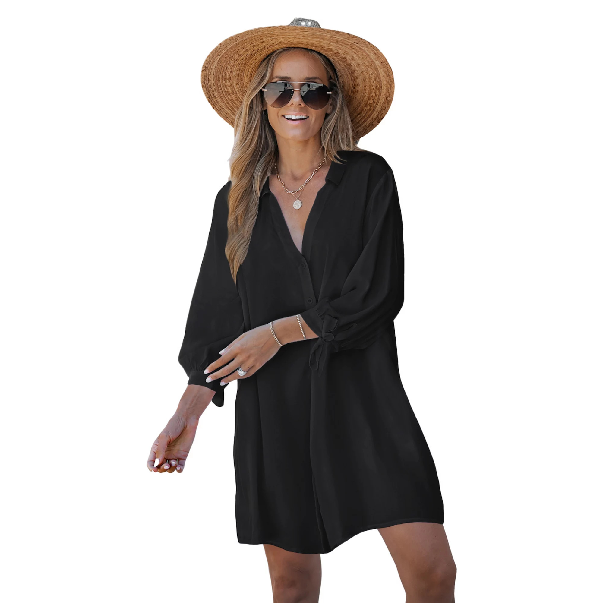 Women's Cupshe Button-Up Swim Cover-Up Dress | Kohl's