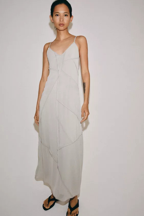 COMBINED MIDI DRESS | Zara UK