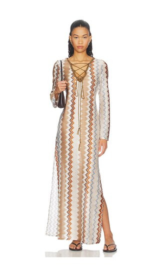 My Beachy Side Vina Kaftan Maxi Dress in Multi. - size M | Revolve Clothing (Global)