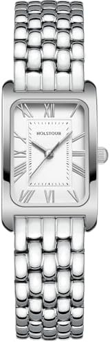 Watches for Women Vintage Bracelet Roman Dial Rectangular Case Gold Watch Waterproof with Tools | Amazon (US)