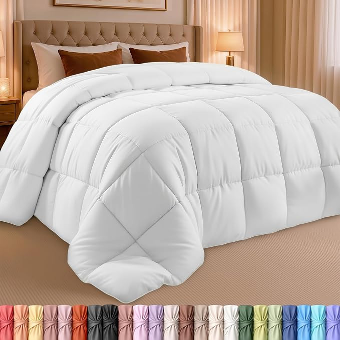 Utopia Bedding Comforter King Size, Duvet Insert, White, 90 x 102 Inches | Amazon (US)