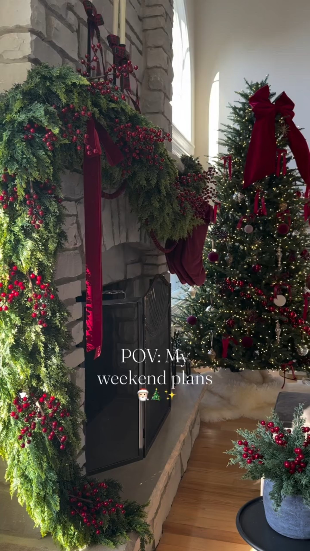 POV: My weekend plans 🎅🏻🎄 Comment CHRISTMAS for links! 
Our home is all decked out for the holidays and we are in full Christmas mode! We live cozying up next to the fireplace, watching classic Christmas movies and baking cookies! We have been watching Home Alone for years and it’s still the best Christmas movie out there, in my opinion.  Which one is your favorite? 
#christmas #christmasmood #christmasinspo #christmasdecor #christmasseason #traditionalchristmas
