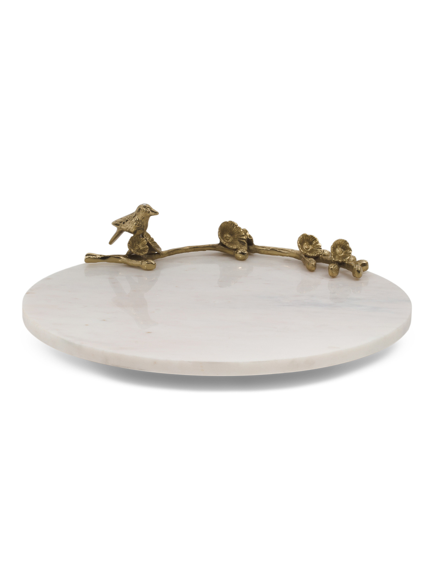 15in Marble Lazy Susan With Gold Tone Flower Applique | Kitchen & Dining Room | Marshalls | Marshalls
