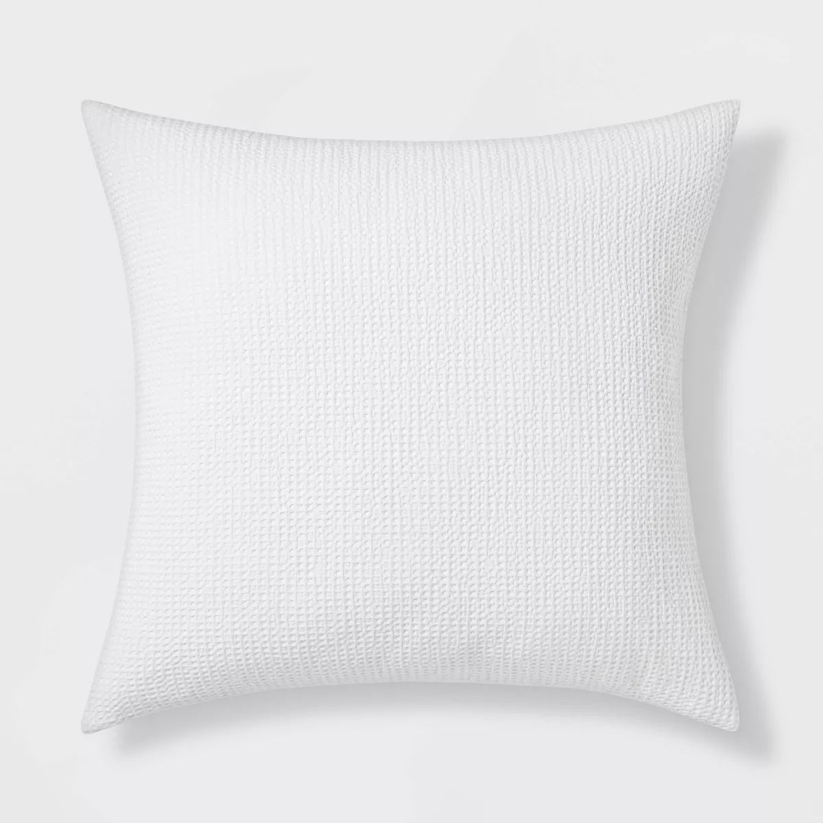 Euro Washed Waffle Weave Throw Pillow White - Threshold™ | Target