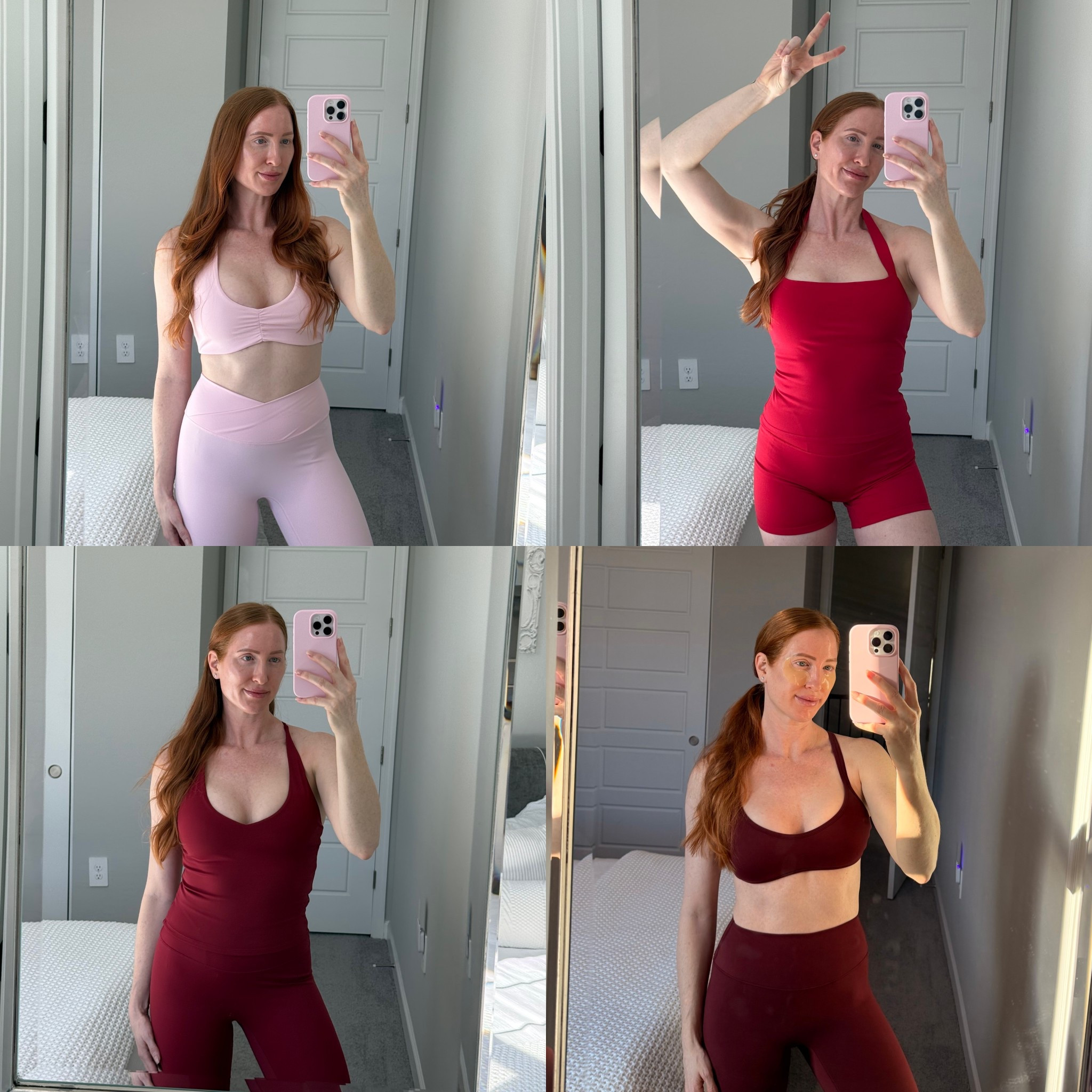 Some of my fav activewear sets 

#pink #red #activewear #csb #gymfit 

#LTKfitnessgoals #LTKootd #LTKgrwm