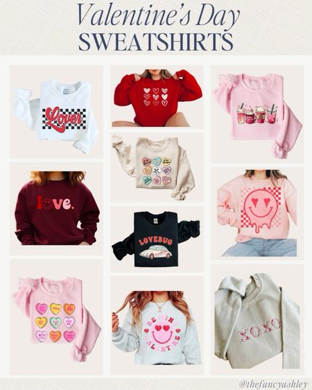 These fun Valentine's sweatshirts from Etsy are so cute!

#LTKstyletip #LTKSeasonal #LTKfindsunder100