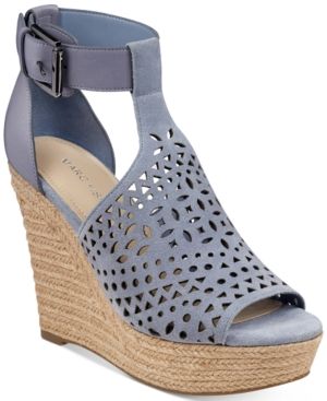 Marc Fisher Hasina T-Strap Platform Wedge Sandals Women's Shoes | Macys (US)