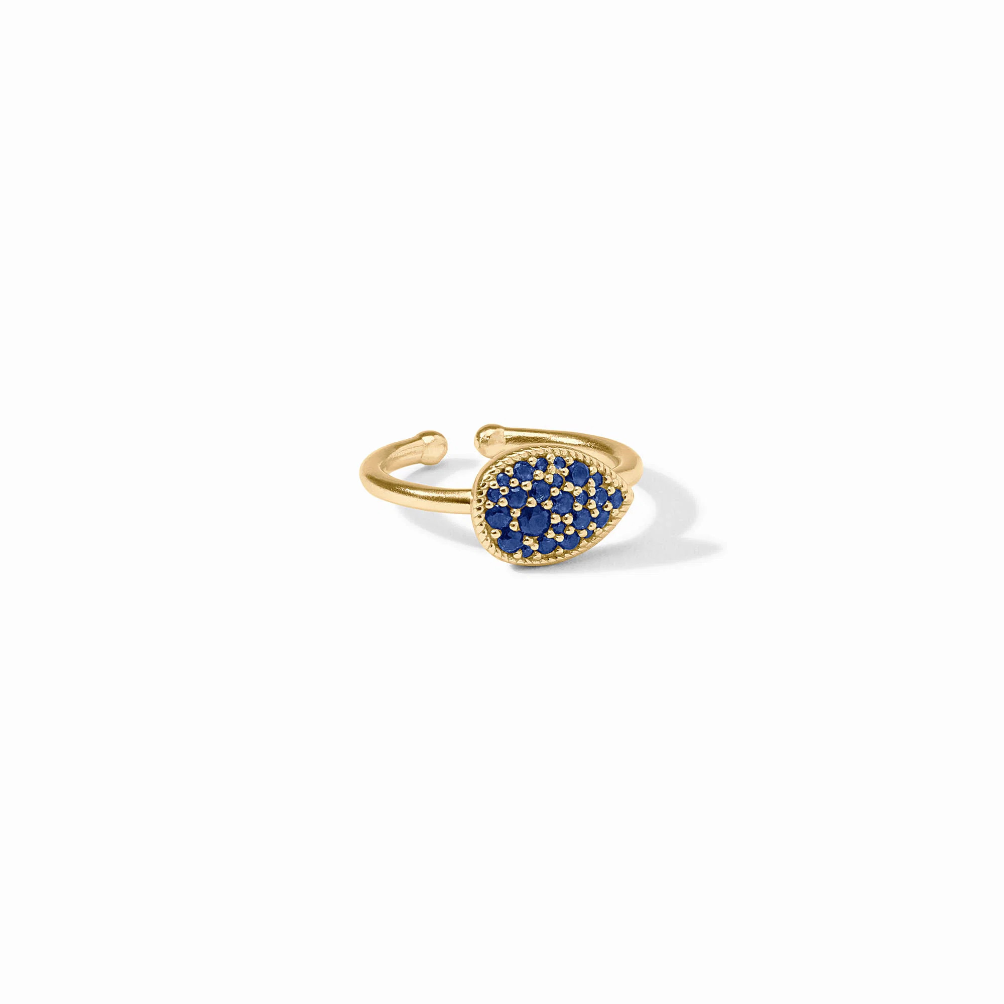 Sapphire Pavé Teardrop Stacking Ring | Julie Vos