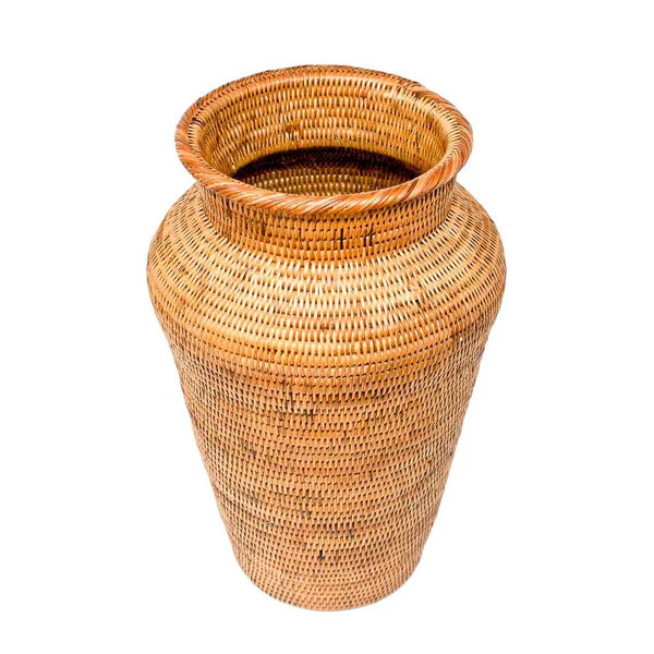 HONEY RATTAN DECOR VASE | POPPY + SAGE