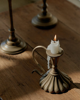 Magnolia Anna Antique Brass Taper Holder - Anna Antique Brass Taper Holder | Shop.app
