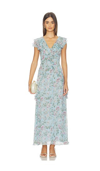 Cleobella Sabina Ankle Dress in Baby Blue. - size S | Revolve Clothing (Global)