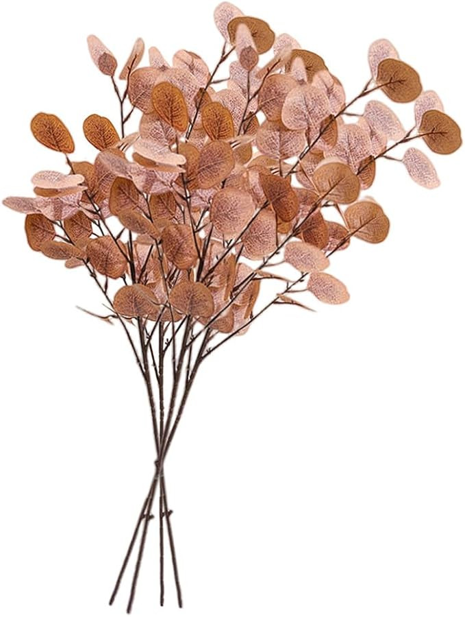 XZJMY 4 Pack Artificial Eucalyptus Stems Leaves 37.4" Long Faux Eucalyptus Branches,Artificial Fl... | Amazon (US)