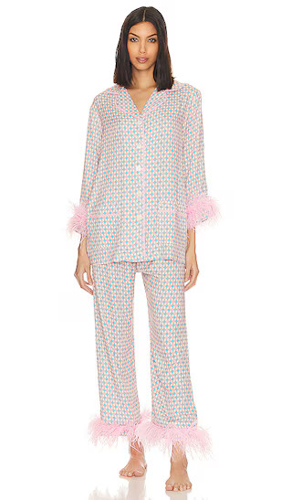 Party Pajama Set in Pink & Blue | Revolve Clothing (Global)