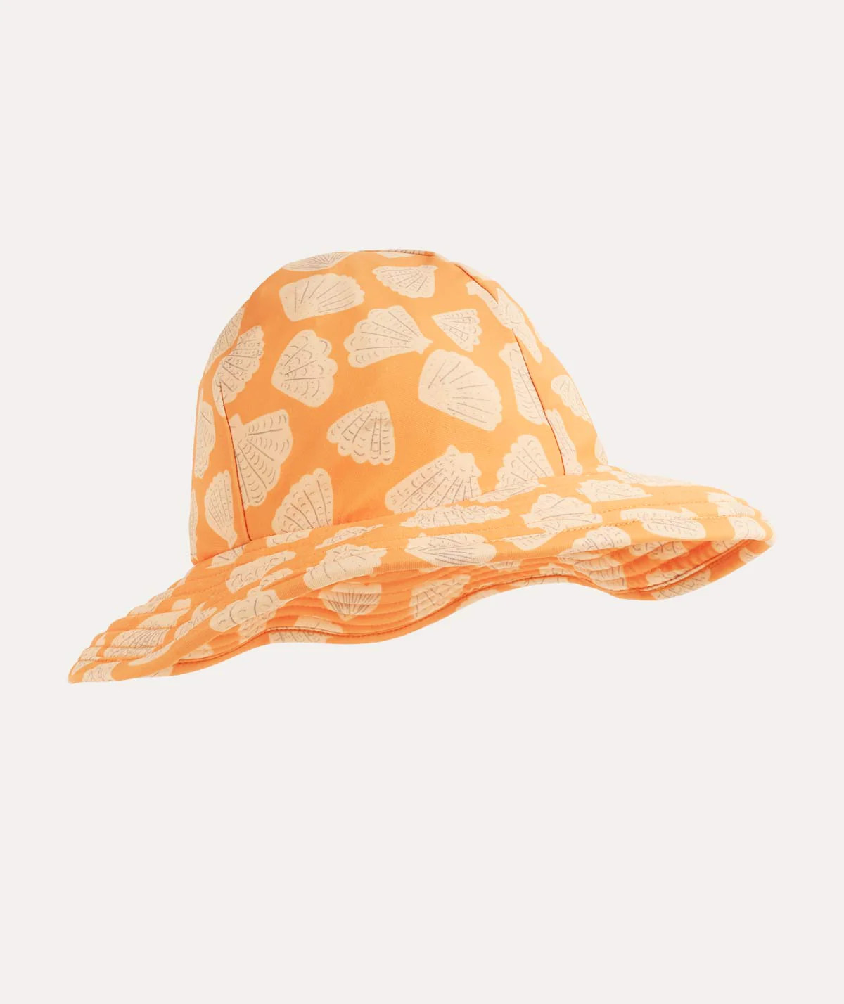 Recycled Floppy Swim Hat: Apricot Shell | KIDLY