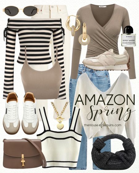 Shop these Amazon Fashion Spring Outfit finds! Crop top, ribbed tank, off the Shoulder top, ecru jeans, Steve Madden sneakers, New Balance 327, The Row Sofia bag, straw bag and more

Follow my shop @thehouseofsequins on the @shop.LTK app to shop this post and get my exclusive app-only content!

#liketkit #LTKsalealert #LTKstyletip
@shop.ltk
https://liketk.it/4CaOa

#LTKSeasonal