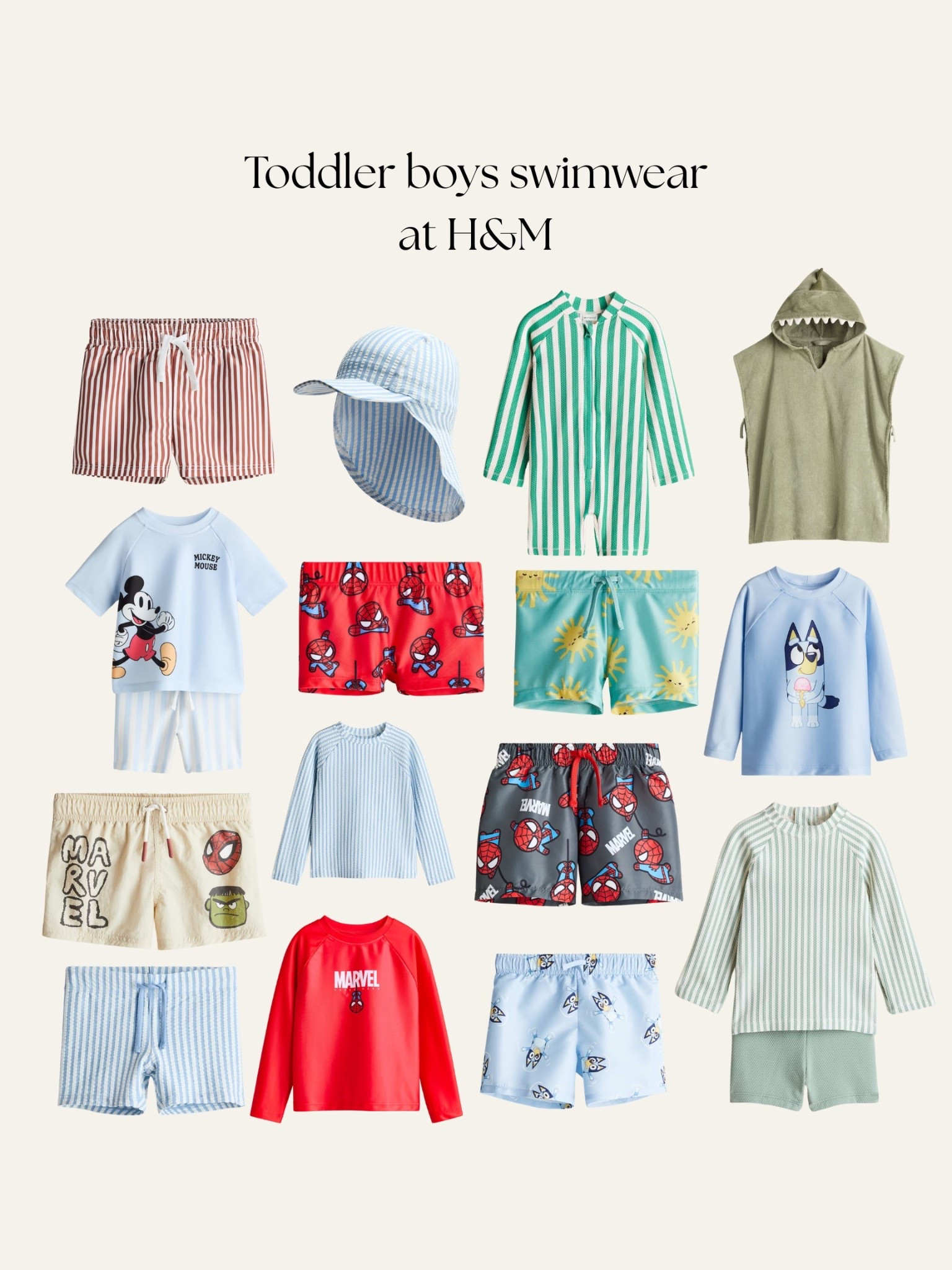 H&M has so many cute swimsuits for boys this spring!
.
Toddler swimsuits, kids swimsuits, swim trunks, kids vacation outfits, Bluey outfit, Bluey swimsuit, toddler boy clothes, toddler summer clothes, toddler spring clothes, bay boy swimsuit, boys spring

#LTKBaby #LTKKids #LTKSwim
