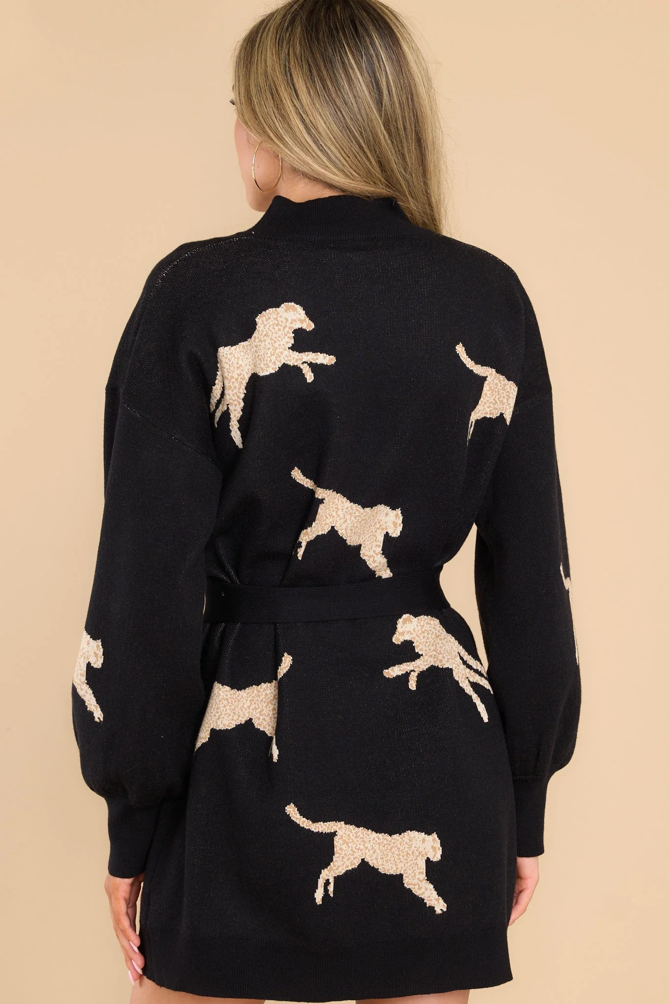 Oh So Bold Black Sweater Dress | Red Dress 