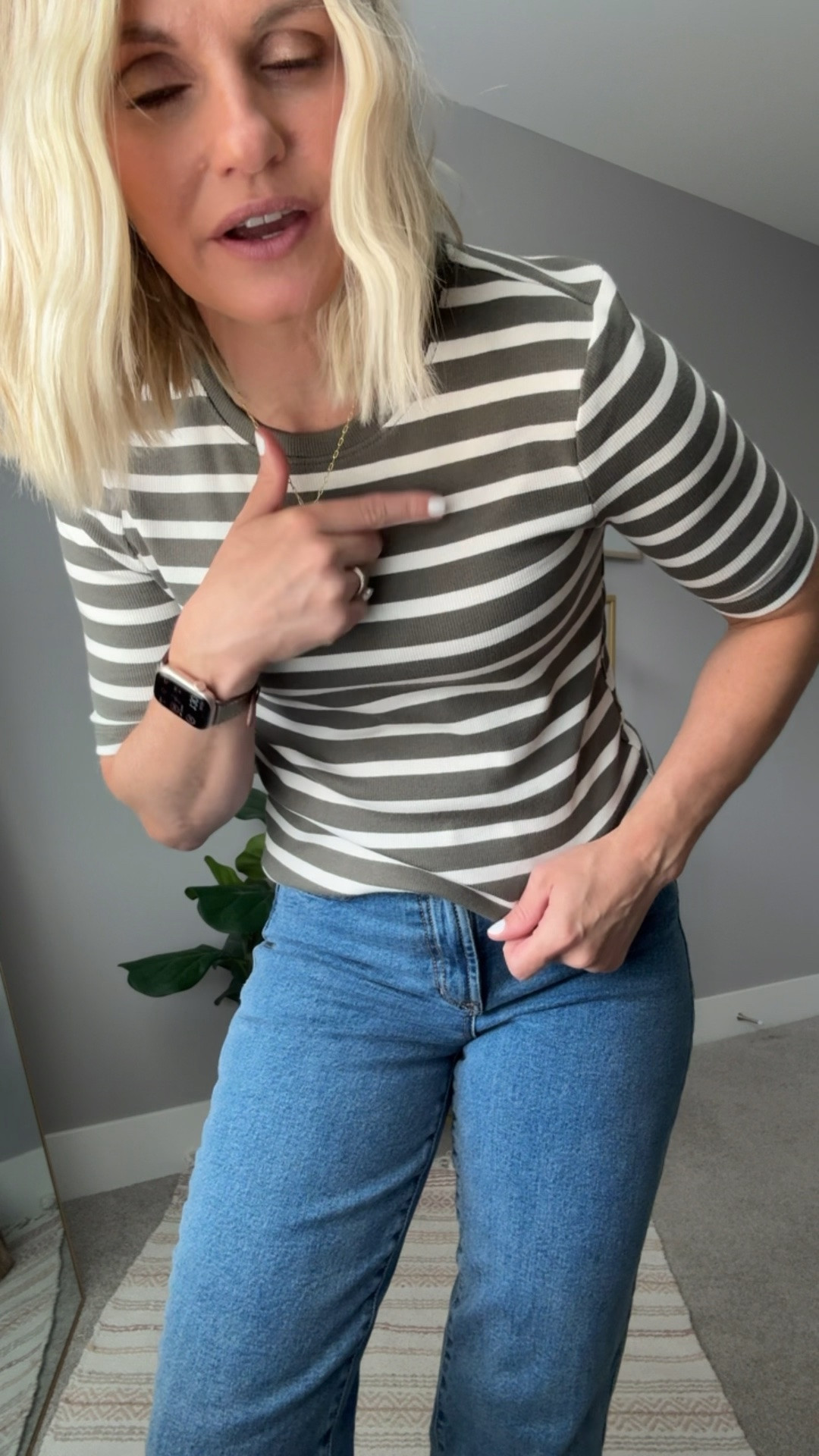 If you are looking for a cute striped top for fall, this is such a good find from @maurices! I’m wearing an xsmall. 
The jeans are from my collection! Use code: DJXKATIE20 for 20% off

#LTKOver40 #LTKPetite #LTKSeasonal