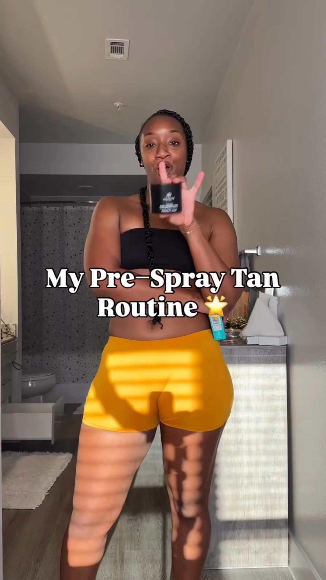 I decided to get a spray tan because I’m heading to New York Fashion Week ✈️✨ and I can’t wait to show you the results. But first, prep is key for a smooth, even glow:

✨ @odacite Body Polish – to exfoliate
🪒 @hydrosilkca Ultra Sensitive Razor – for a clean shave
🚫 Skip lotions, oils & deodorant afterwards so the tan develops evenly

Now we’re ready for that NYFW glow 🌟

Products linked in my #ltk 

#nyfw2025 #spraytan #dallasinfluencer #texasinfluencer #beautyinfluencer #altsunpro #tanning #odaciteskincare #exfoliating #skinprep