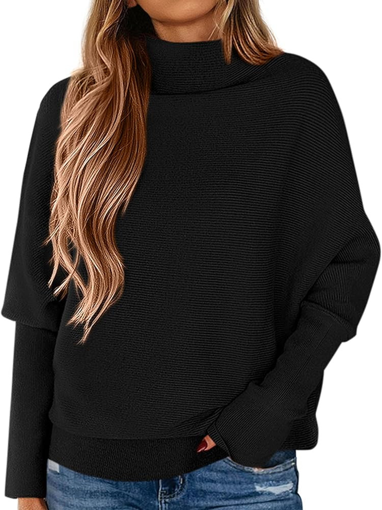 PRETTYGARDEN Fall Sweaters for Women 2025 Winter Clothing Batwing Long Sleeve Casual Tops Loose K... | Amazon (US)