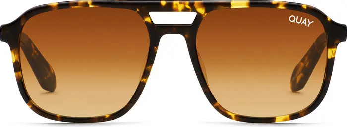 Quay Australia On the Fly 45mm Gradient Aviator Sunglasses | Nordstrom | Nordstrom