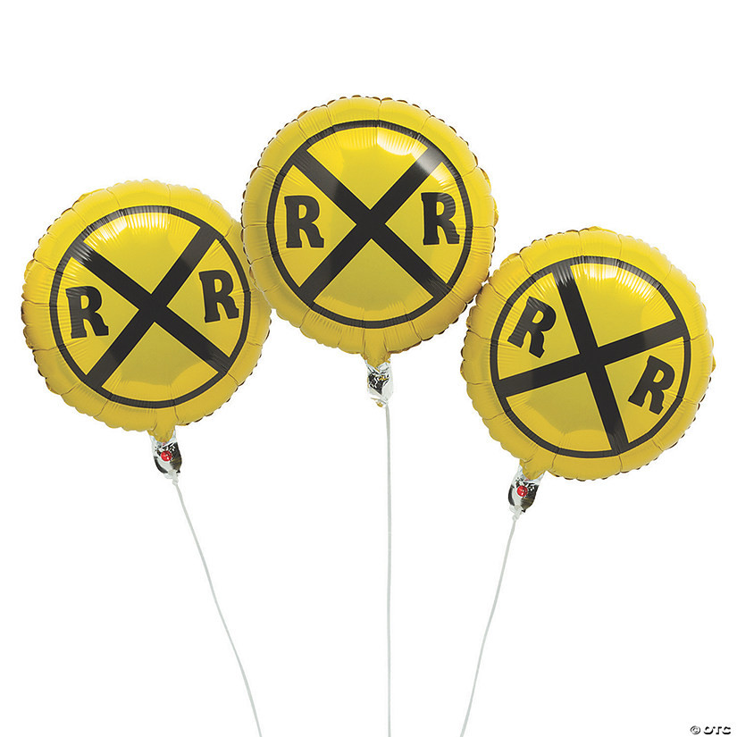 Train 18" Mylar Balloons - 3 Pc. | Oriental Trading Company