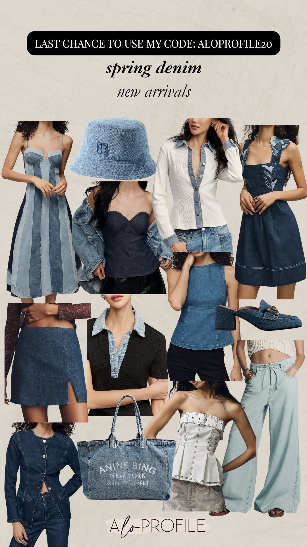 Anthro Spring Denim New Arrivals // spring fashion, spring style, spring outfit, spring outfits, spring wardrobe, spring denim, spring tops, spring dresses, denim dress, denim top