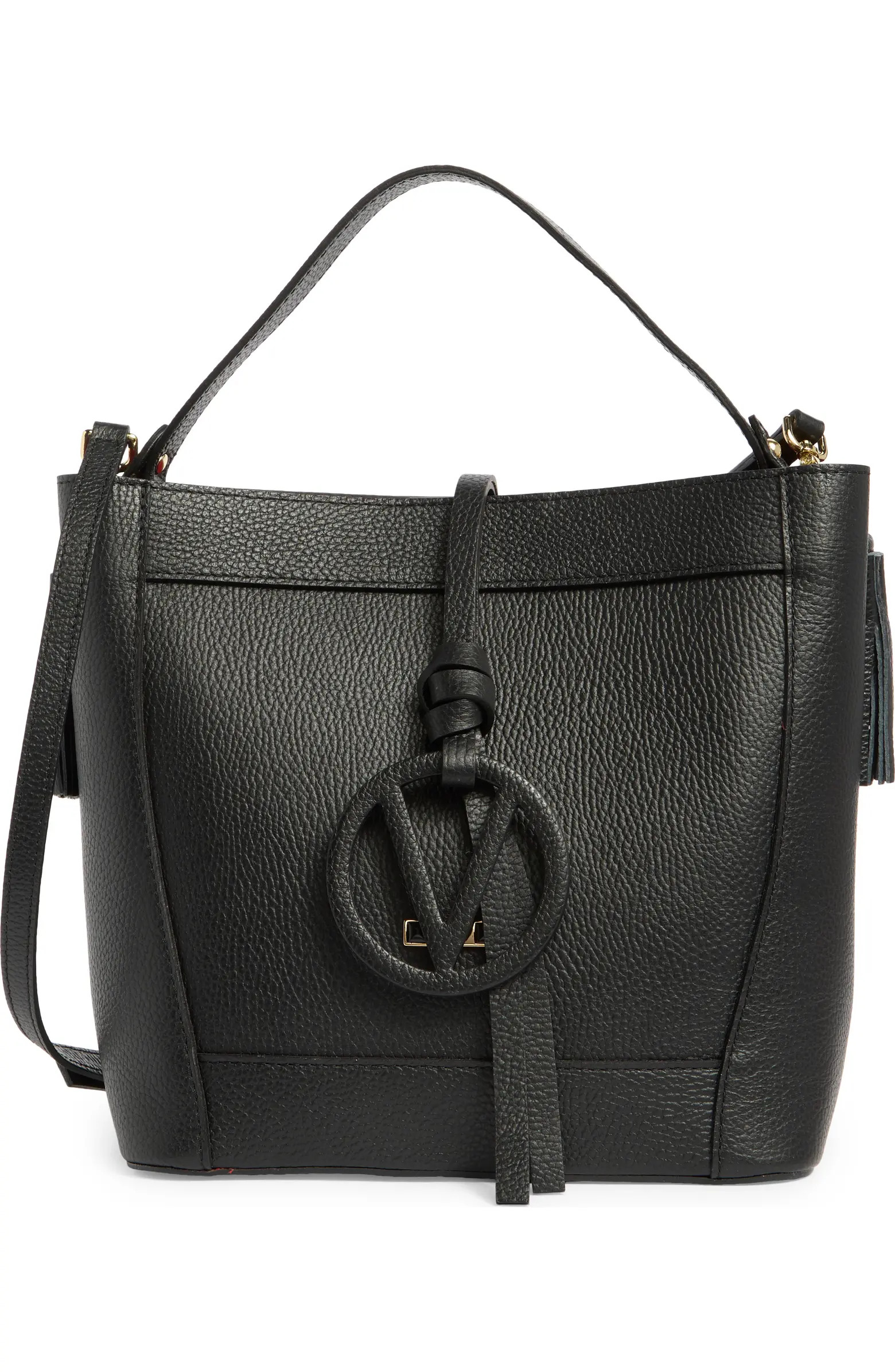 Callie Medallion VLOGO Leather Bucket Bag | Nordstrom Rack