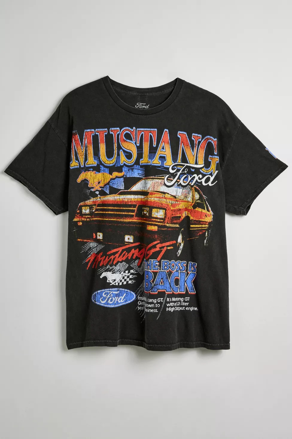 Ford Mustang Washed Cotton Vintage Graphic Tee | Urban Outfitters (US and RoW)