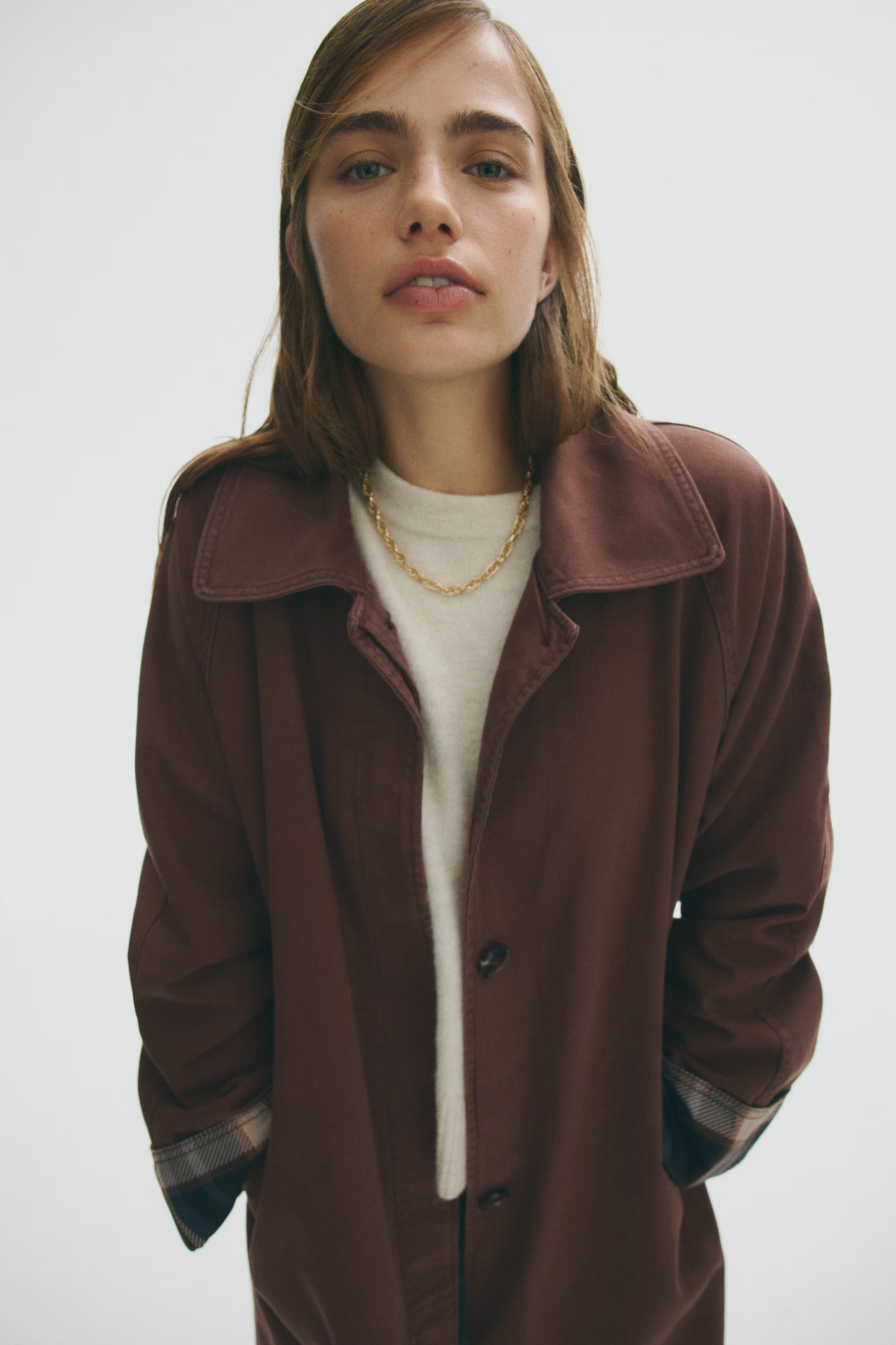 Car coat - Brown - Ladies | H&M GB | H&M (UK, MY, IN, SG, PH, TW, HK)