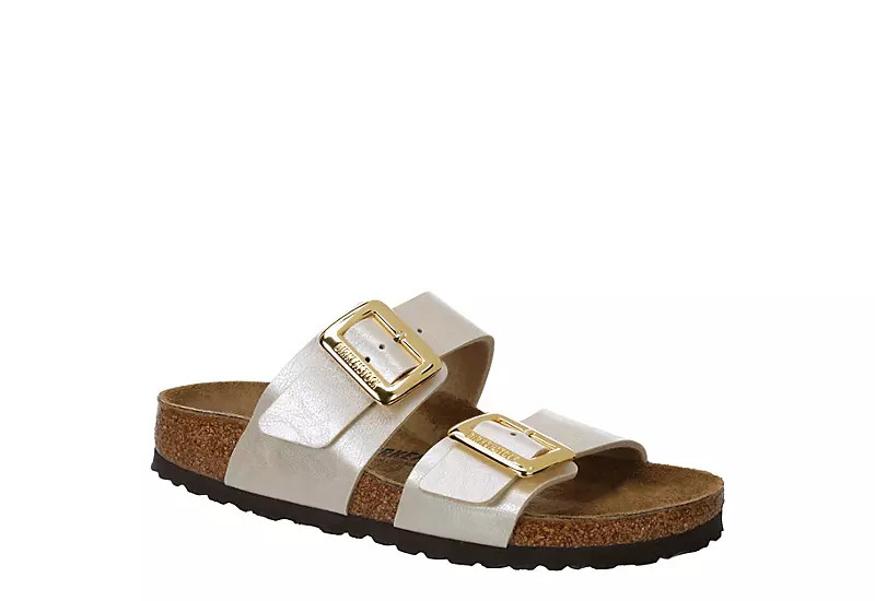 WOMENS SYDNEY LUXE BUCKLE FOOTBED SANDAL | Rack Room Shoes