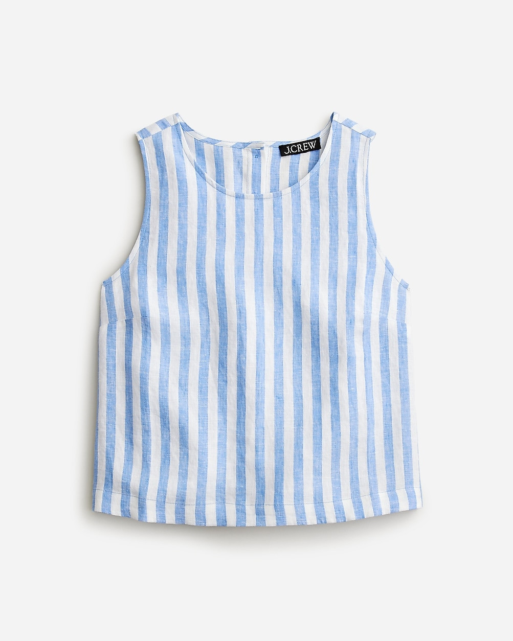 Maxine button-back top in striped linen | J. Crew US