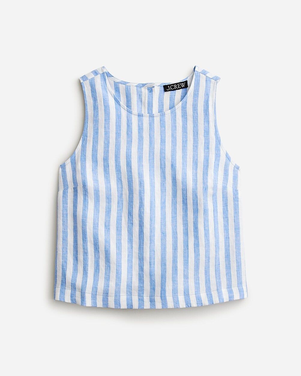 Maxine button-back top in striped linen | J.Crew US