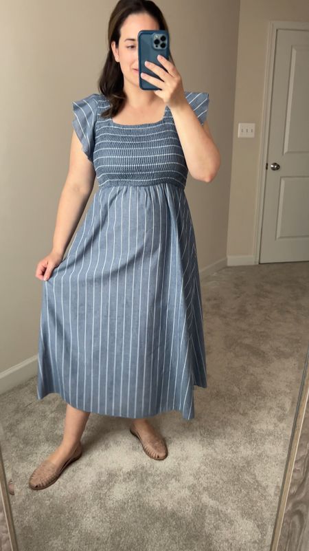 Smocked dress / blue and white stripes / summer dress 

#LTKtravel #LTKmidsize #LTKfindsunder50