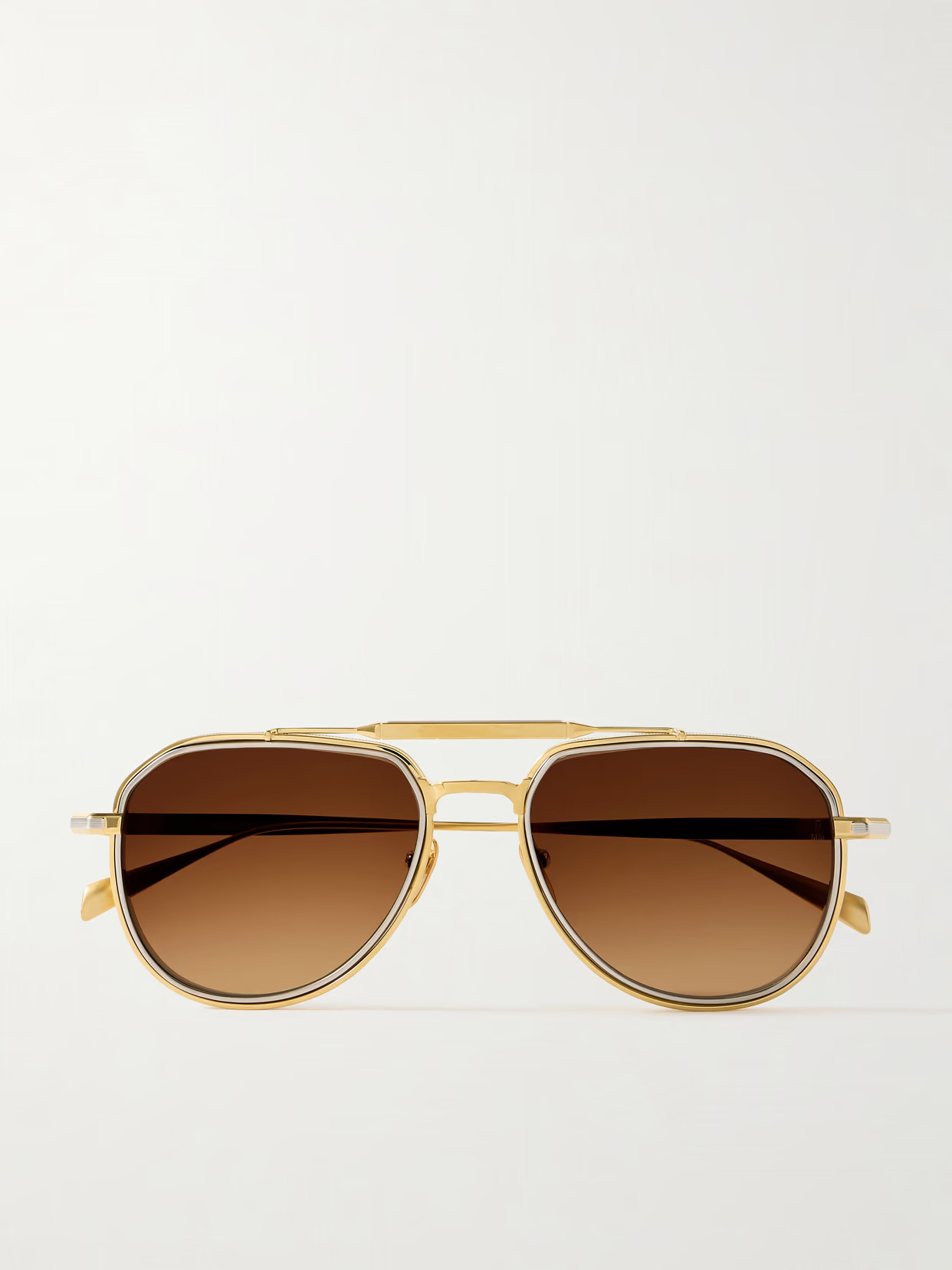 Jacques Marie Mage - Commander Aviator-style Titanium Sunglasses - Gold | NET-A-PORTER (US)