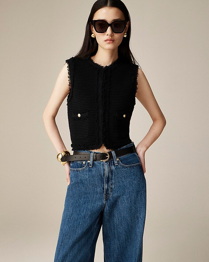 Textured vest in fine bouclé | J. Crew US