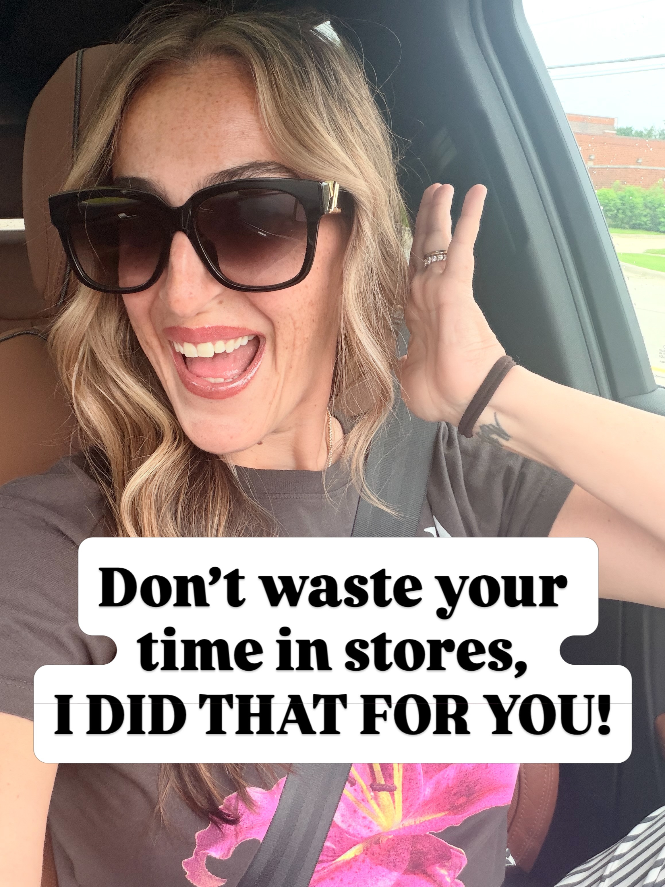 I do shop other places than Amazon and share more in my stories but I thought I’d bring this to the feed! I absolutely love shopping so I hope I can help do it for you!
Old navy try on! Everything is a medium - white tee and doors tee runs big. Denim skirt is a 6 and shorts are an 8. In the two piece,  I also tried the green at the store and loved it! Size medium in top and size down to small in pants. Eyelet set. There’s no stretch so I would size up if in between! I’m in a medium jacket and denim top and a size 29 shorts. @Anthropologie Size down it runs really roomy! I’m a medium but could a small. In the blue set you can size down. I'm in a medium, but the pants are roomy. The black/olive set is a medium TTS. Denim shorts are a medium.  

 #LTKootd #LTKmomlife #LTKOver40